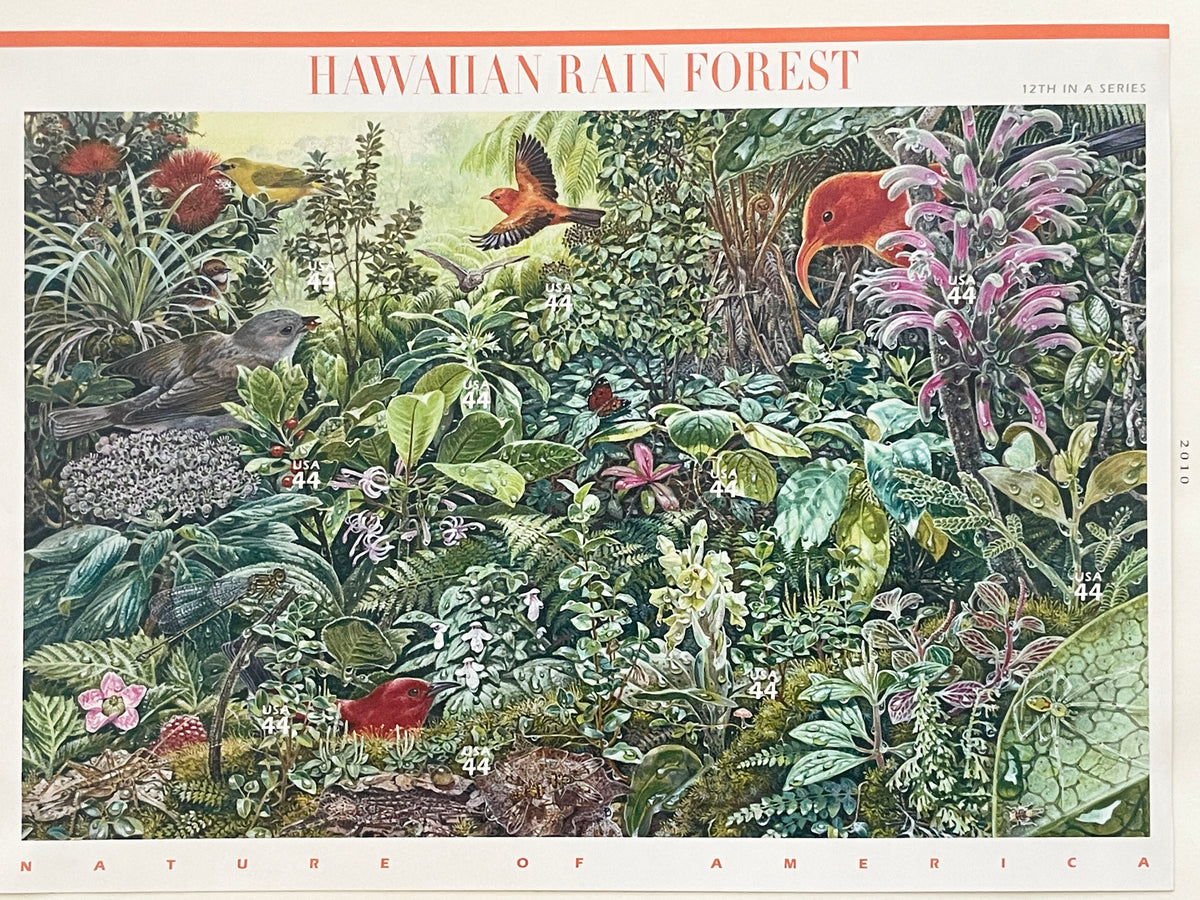 2010 Hawaiian Rain Forest stamp set of 9