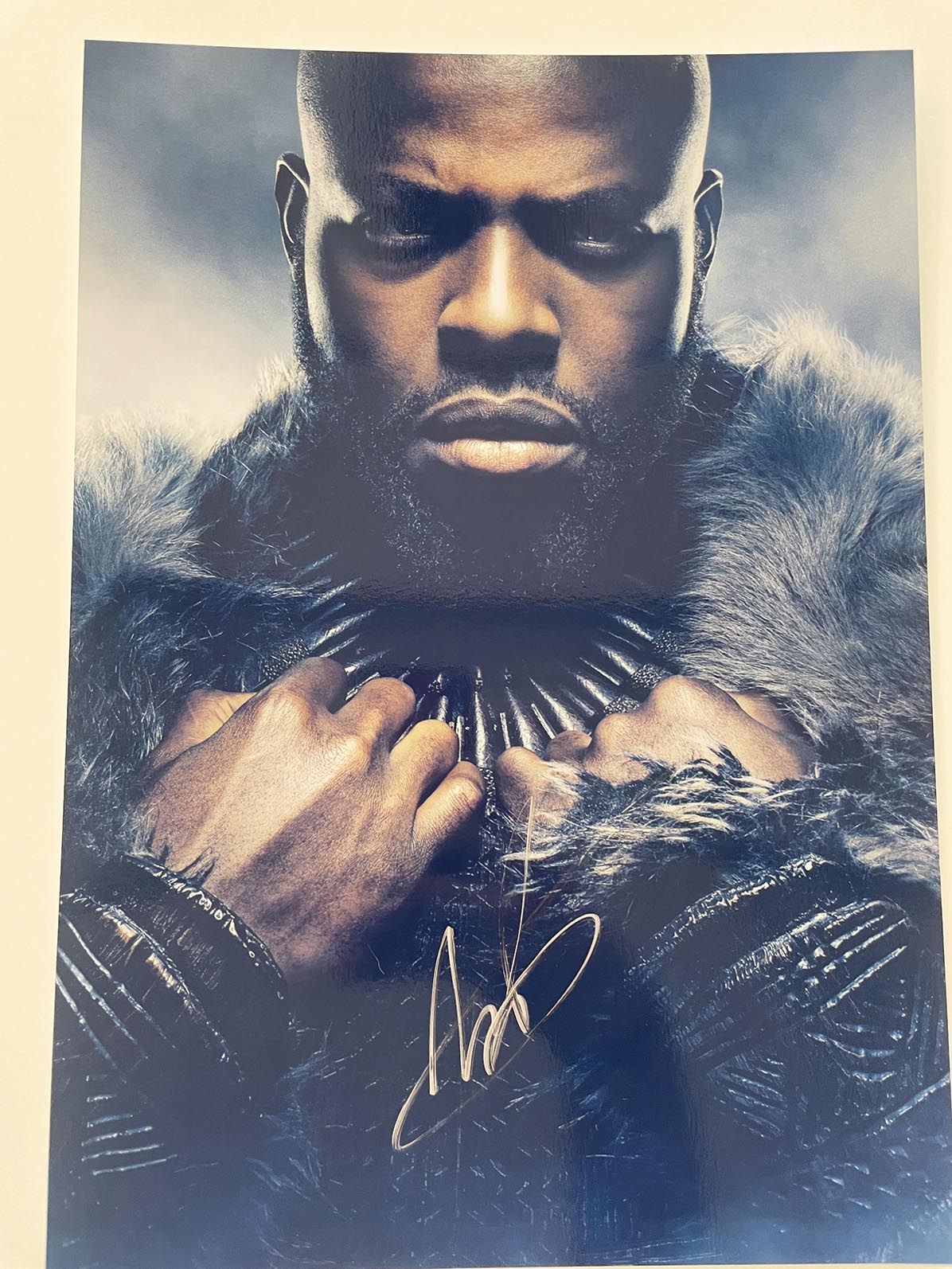 Black Panther Winston Duke signed movie photo