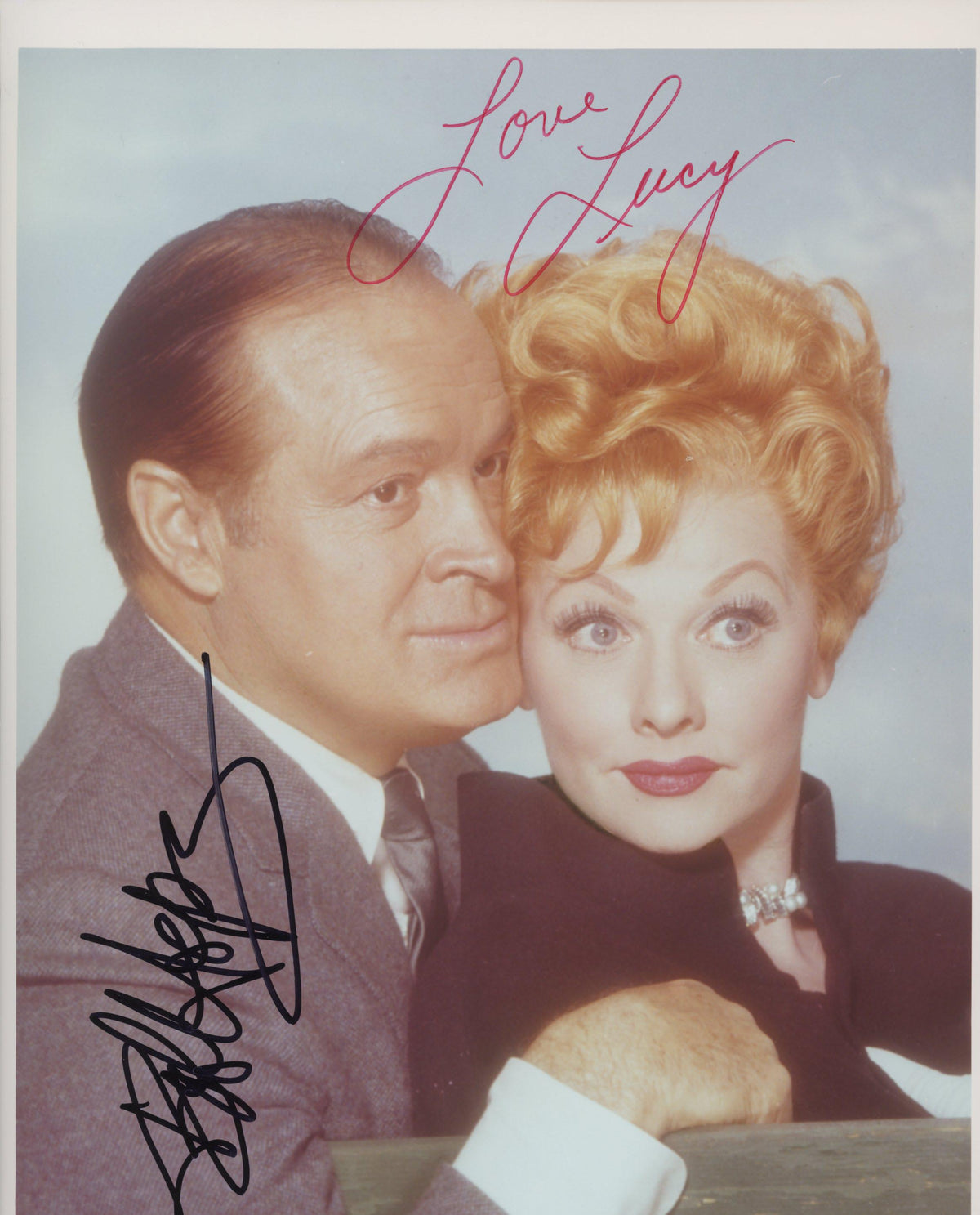 Bob Hope and Lucille Ball signed photo. GFA Authenticated