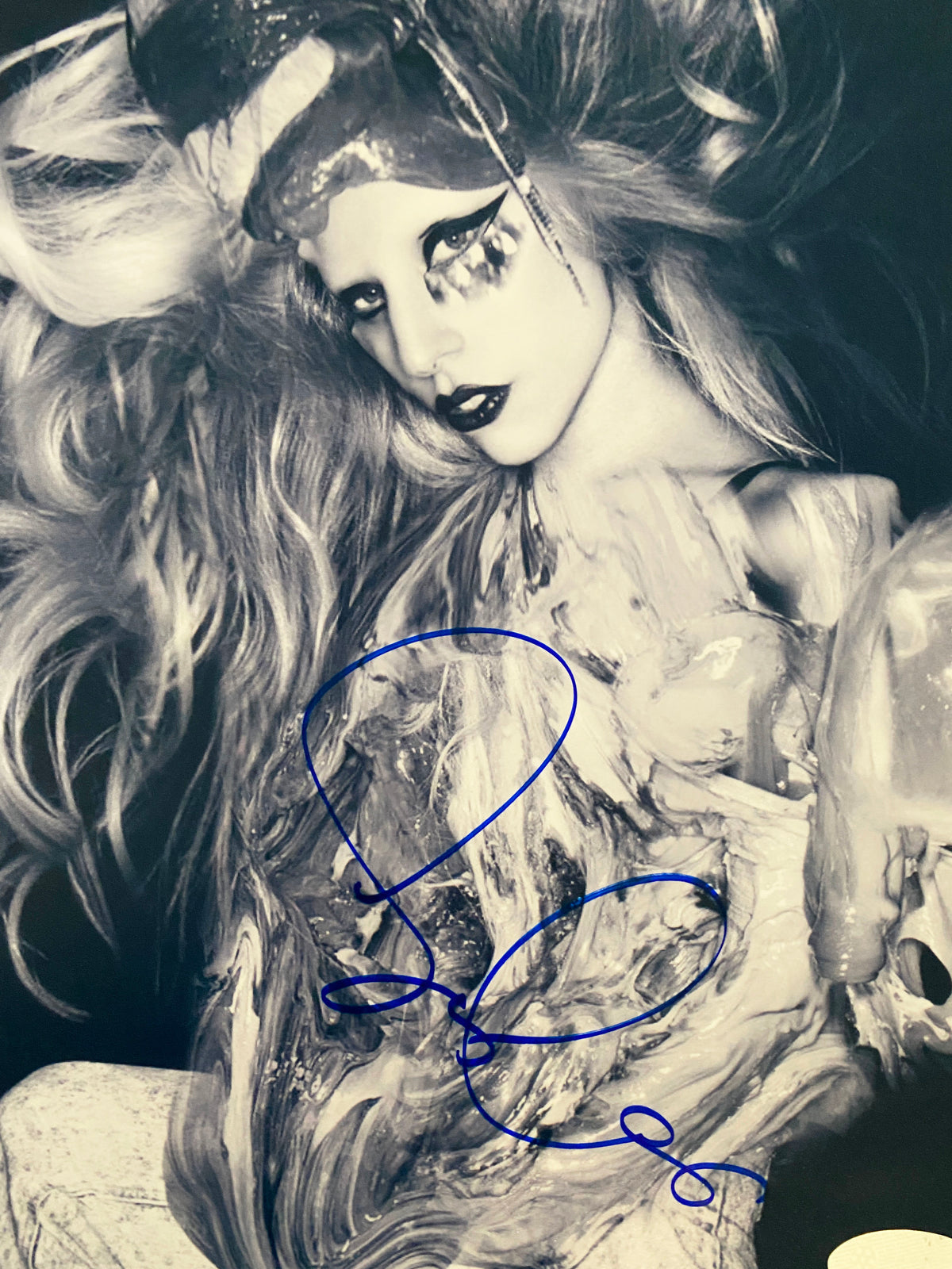 Lady Gaga signed photo