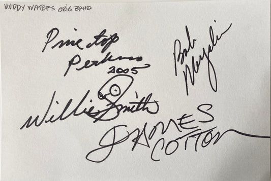 Muddy Waters Band original signatures