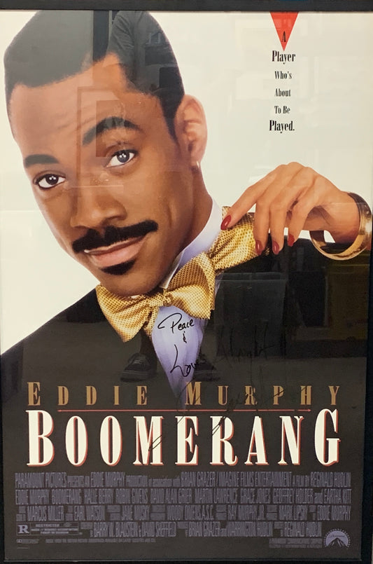 Eddie Murphy Boomerang signed poster