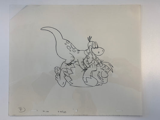 The Flintstones original hand drawn artwork for cartoon