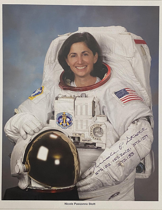 Astronaut Nicole Stott signed official NASA photo