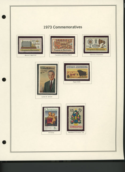 1973 United States Commemorative Stamp Set