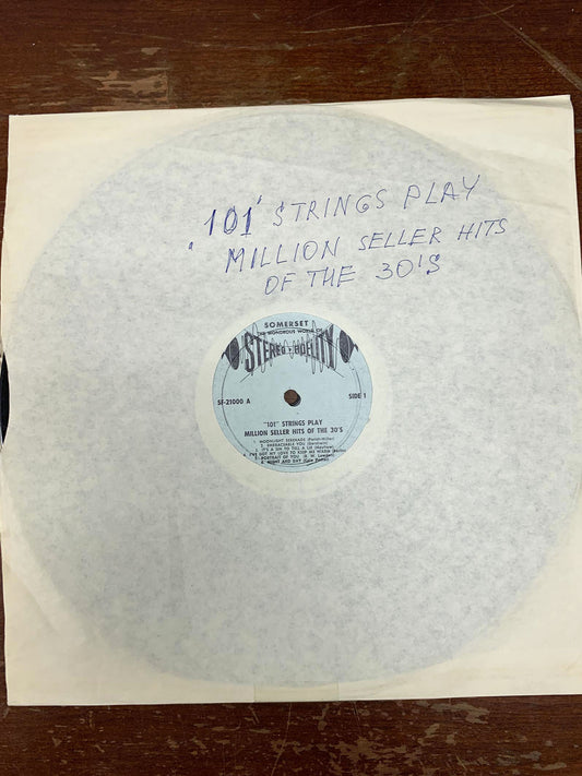 101 Strings Play Million Seller Hit Songs of the '30s Album