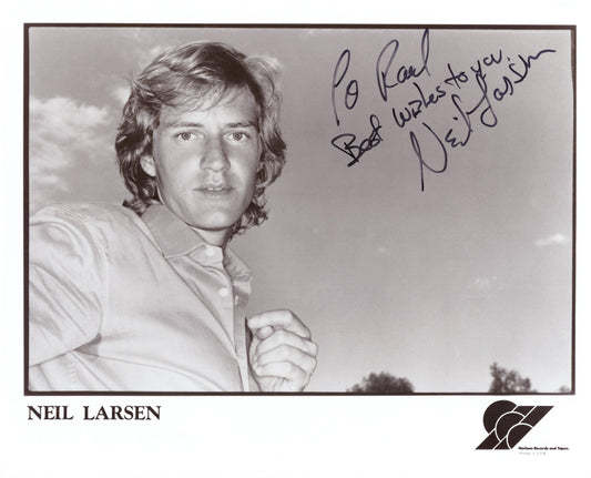 Jazz musician Neil Larsen signed photo