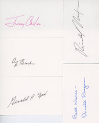 5 Presidents signature cut. GFA Authenticated