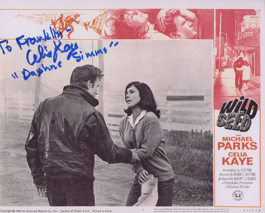 Wild Seed Celia Kaye signed lobby card