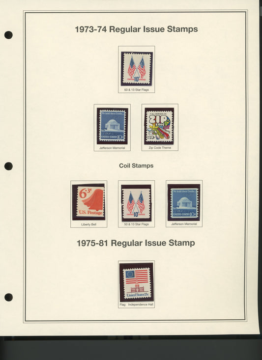 1973-81 Regular Issue Stamps