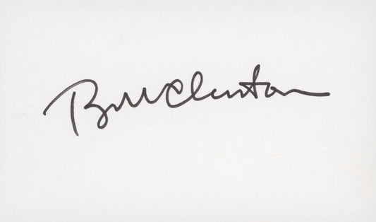 Bill Clinton signature cut