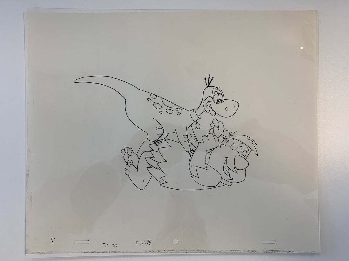 The Flintstones original hand drawn artwork for cartoon