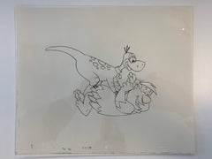 The Flintstones original hand drawn artwork for cartoon