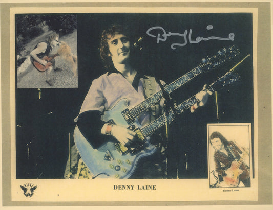 The Moody Blues Denny Laine signed photo. GFA Authenticated