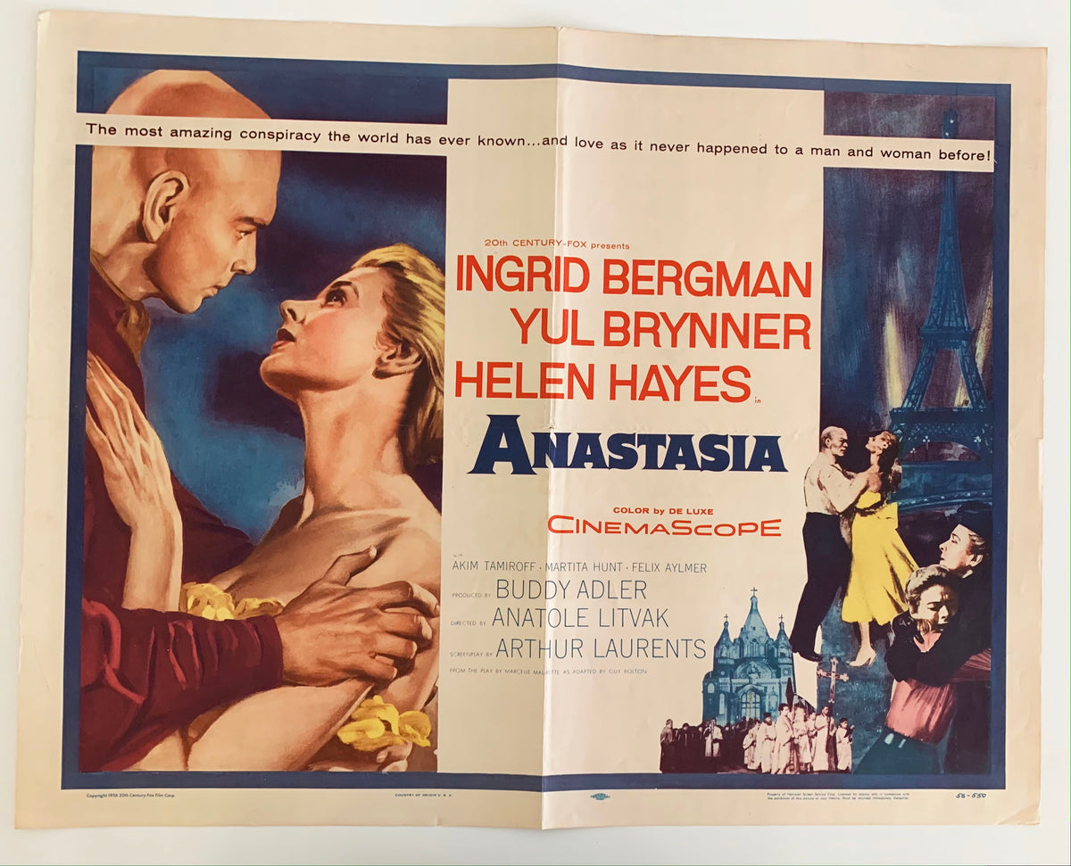 Anastasia vintage movie poster