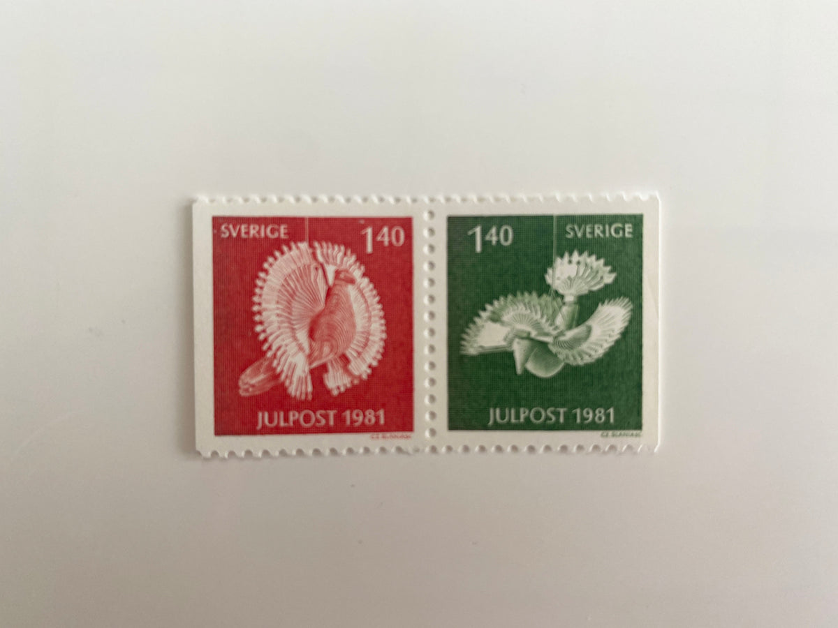 1981 Sweden set of 2 stamps