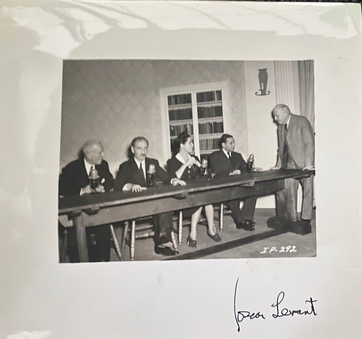 Oscar Levant photo and original signature