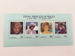 Bahamas Diana Princess of Wales commemorative stamp set