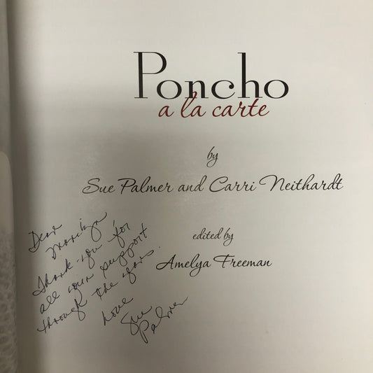 Poncho A La Carte signed book