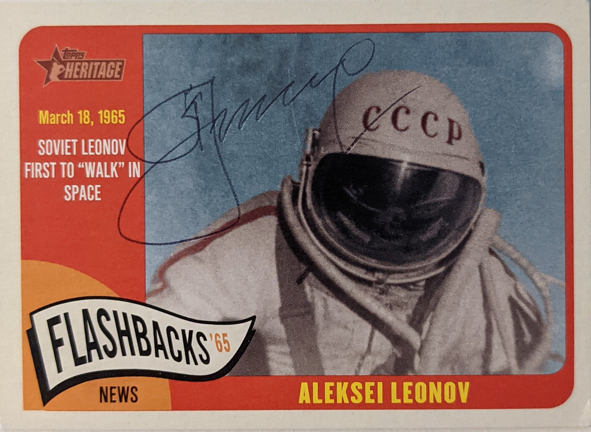 Aleksei Leonov Signed Flashbacks 65 Trading Card