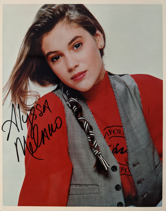 Alyssa Milano signed photo