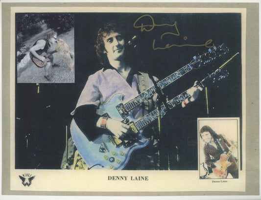 The Moody Blues Denny Laine signed photo