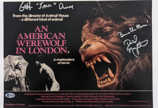 An American Werewolf In London Signed Photo- Beckett