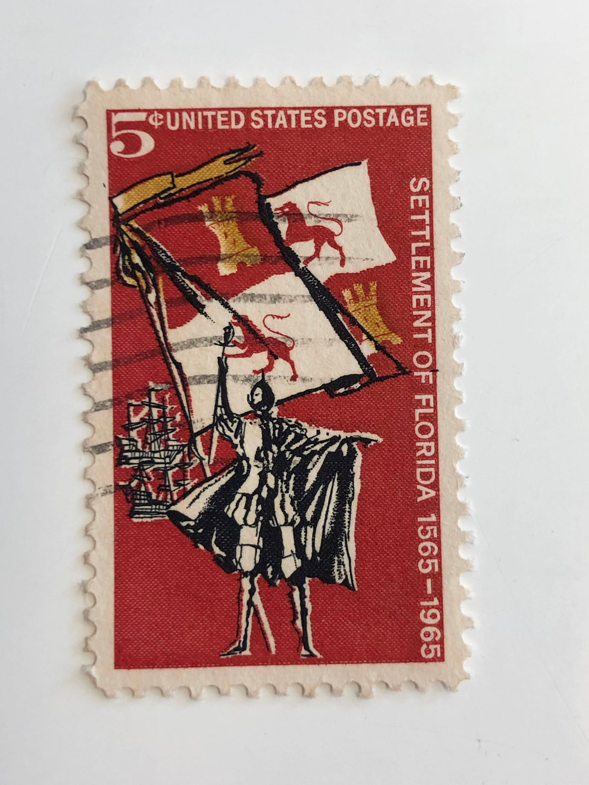 1965 5c Florida Settlement Commemorative  Stamp