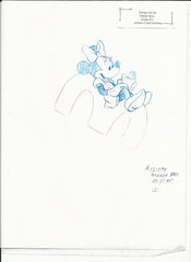 Disney Minnie Mouse original hand drawn art for Parker Bros. Hasbro Crazy 8's card game