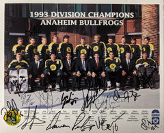 1993 Roller Hockey Divisional Champions Anaheim Bullfrogs Signed Photo