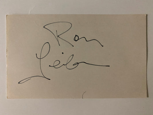 Angels in America Ron Liebman signature cut