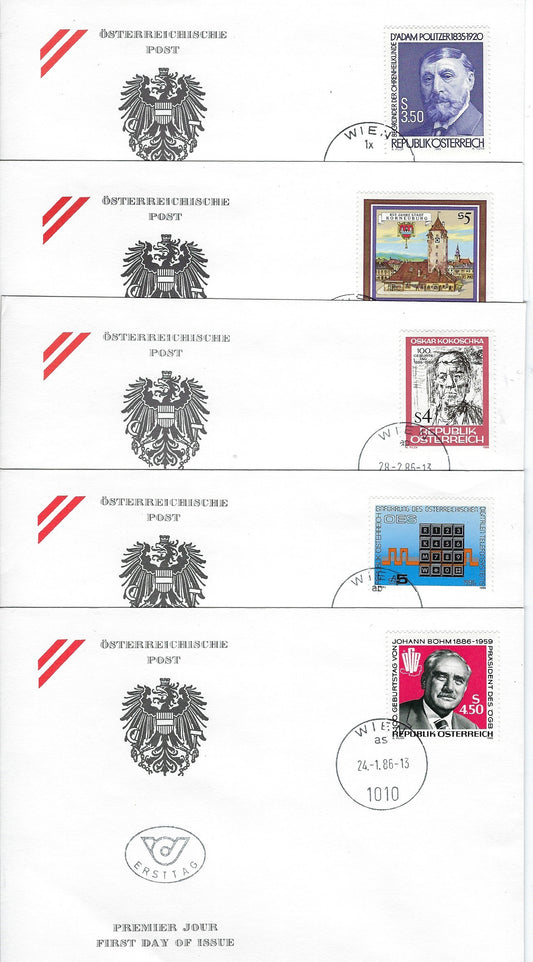 Austria First Day Covers