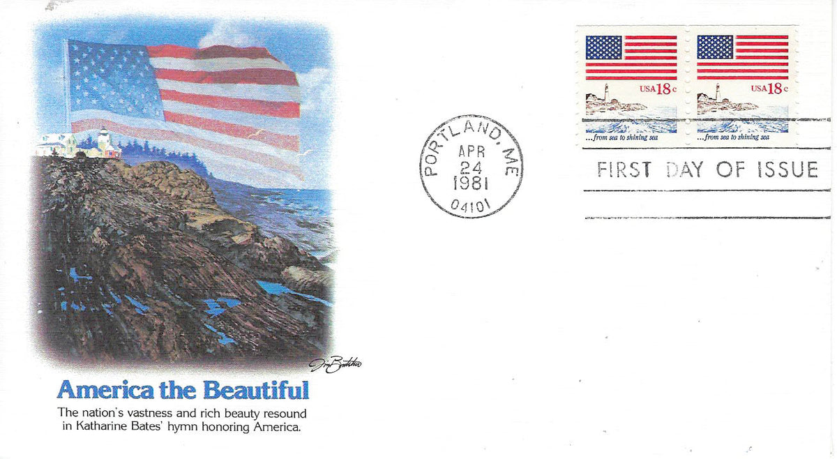 America the Beautiful Cliffside FDC