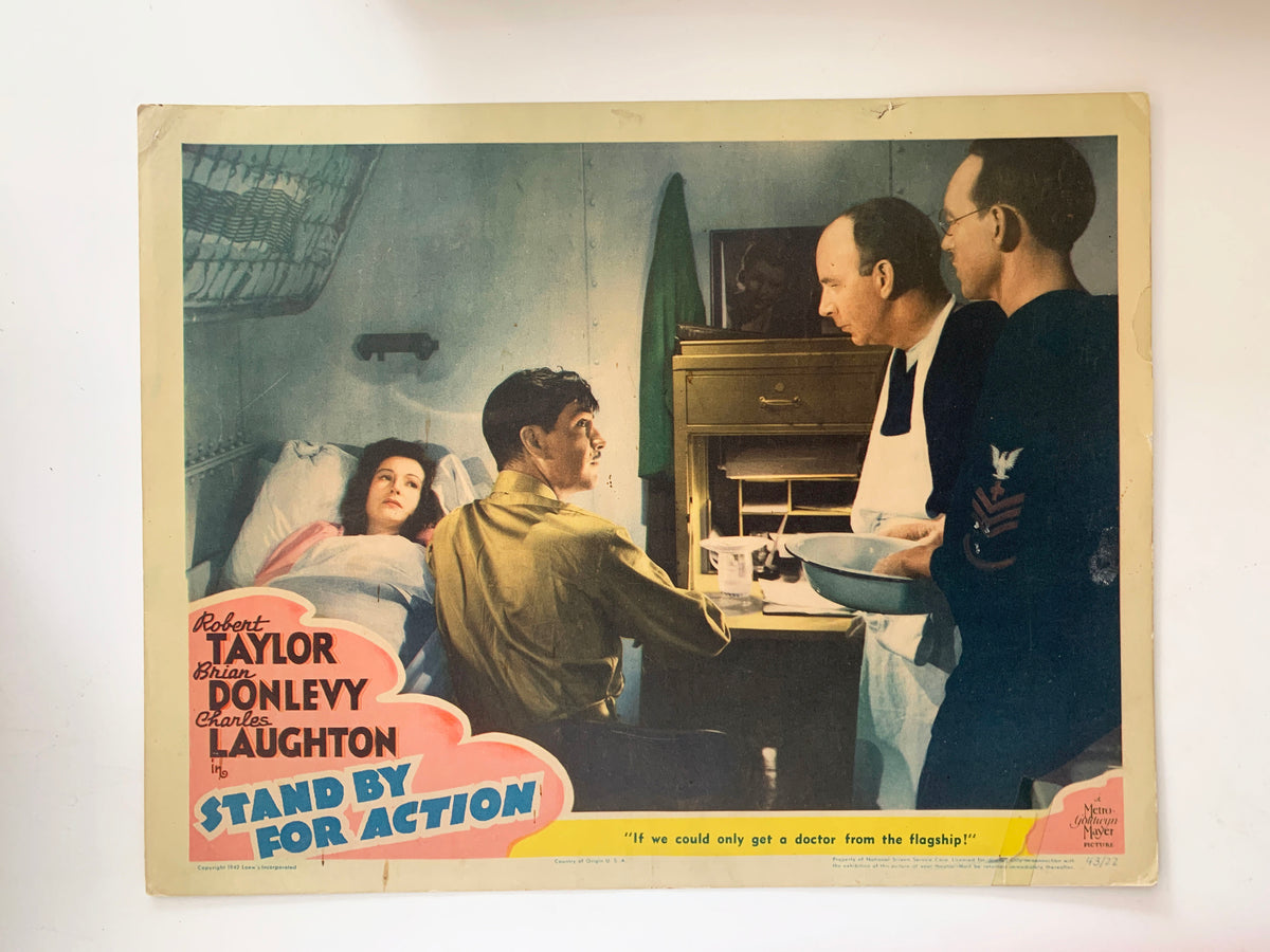 Stand By for Action original 1943 vintage lobby card