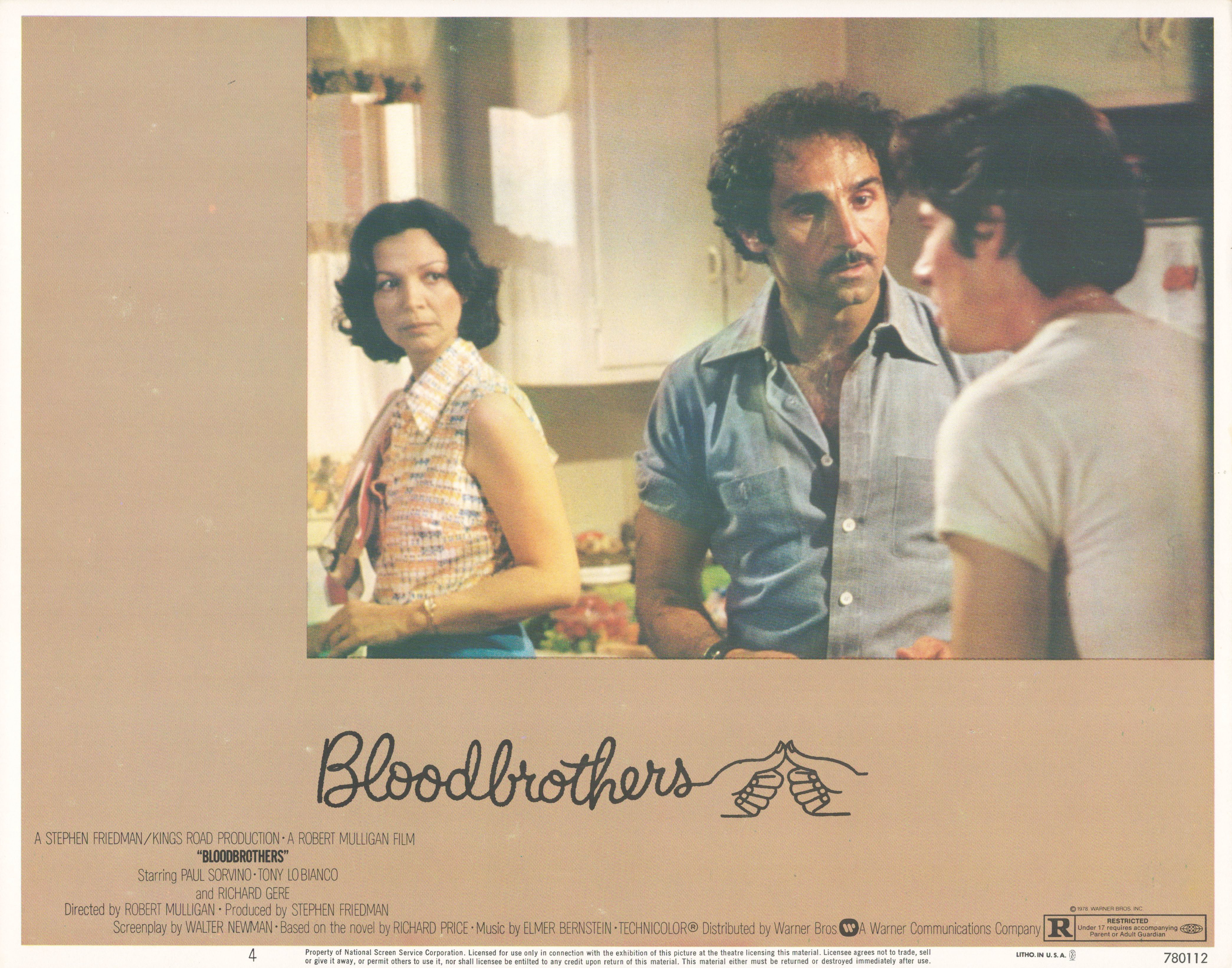 Bloodbrothers 1978 original vintage lobby card