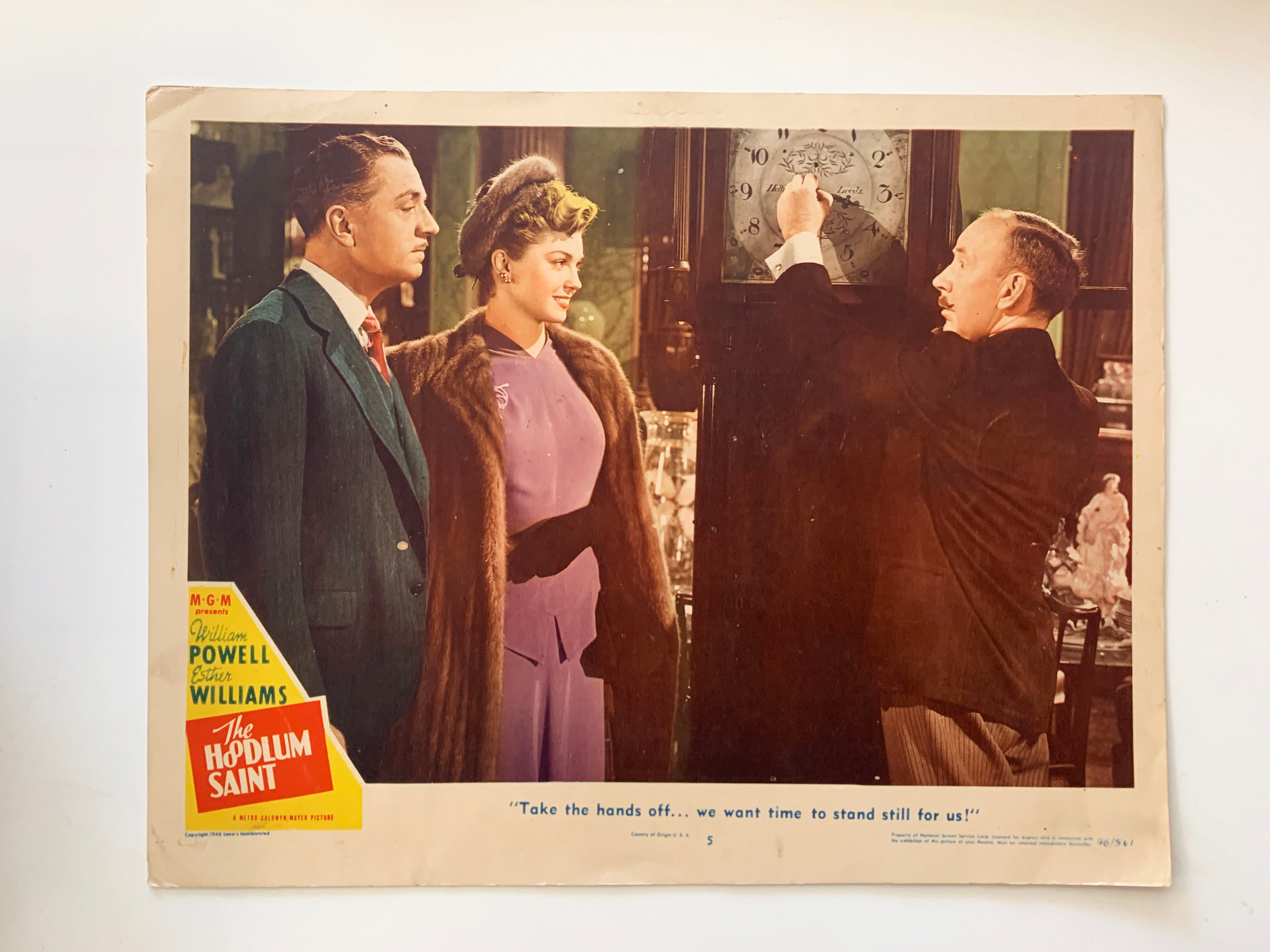 The Hoodlum Saint original 1946 vintage lobby card