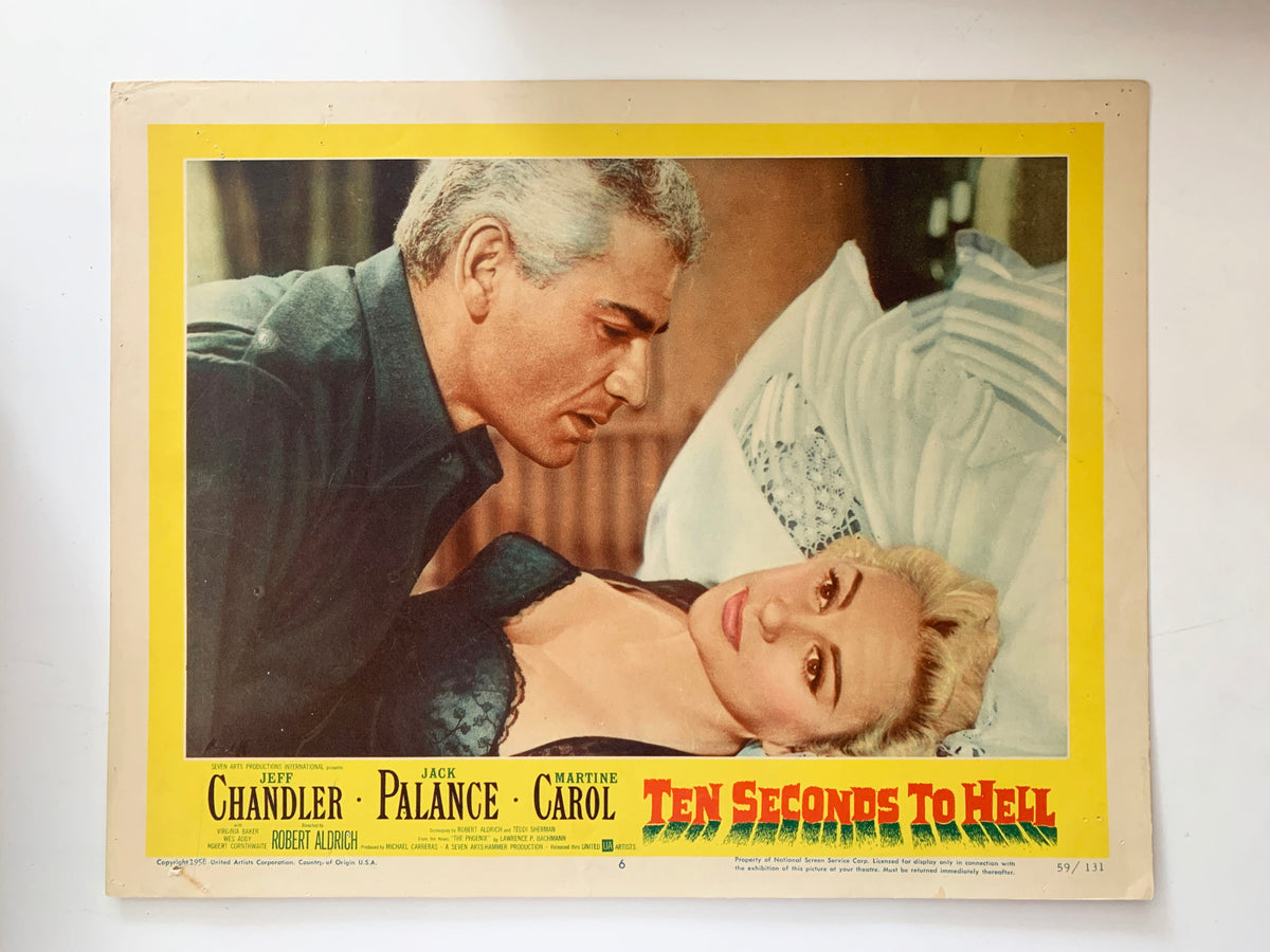 Ten Seconds to Hell 1959 vintage lobby card