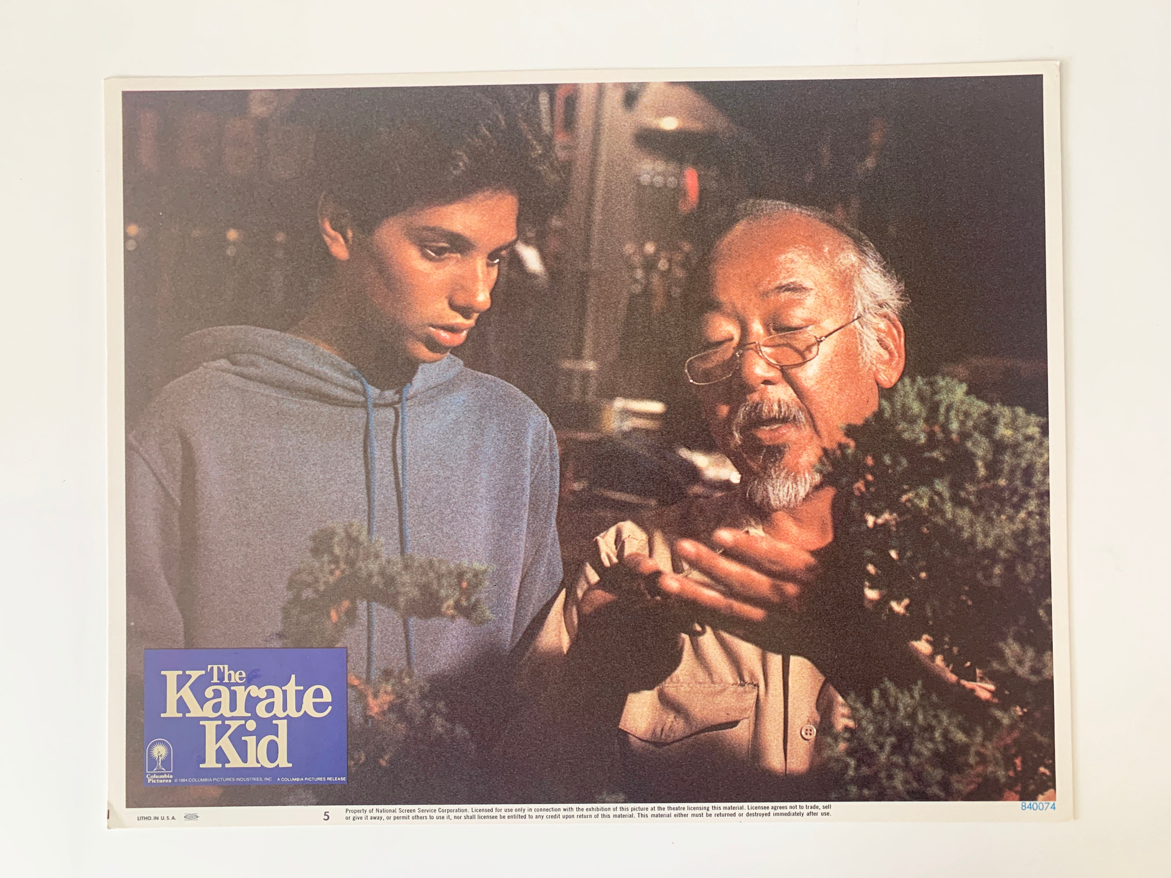 The Karate Kid original 1984 vintage lobby card