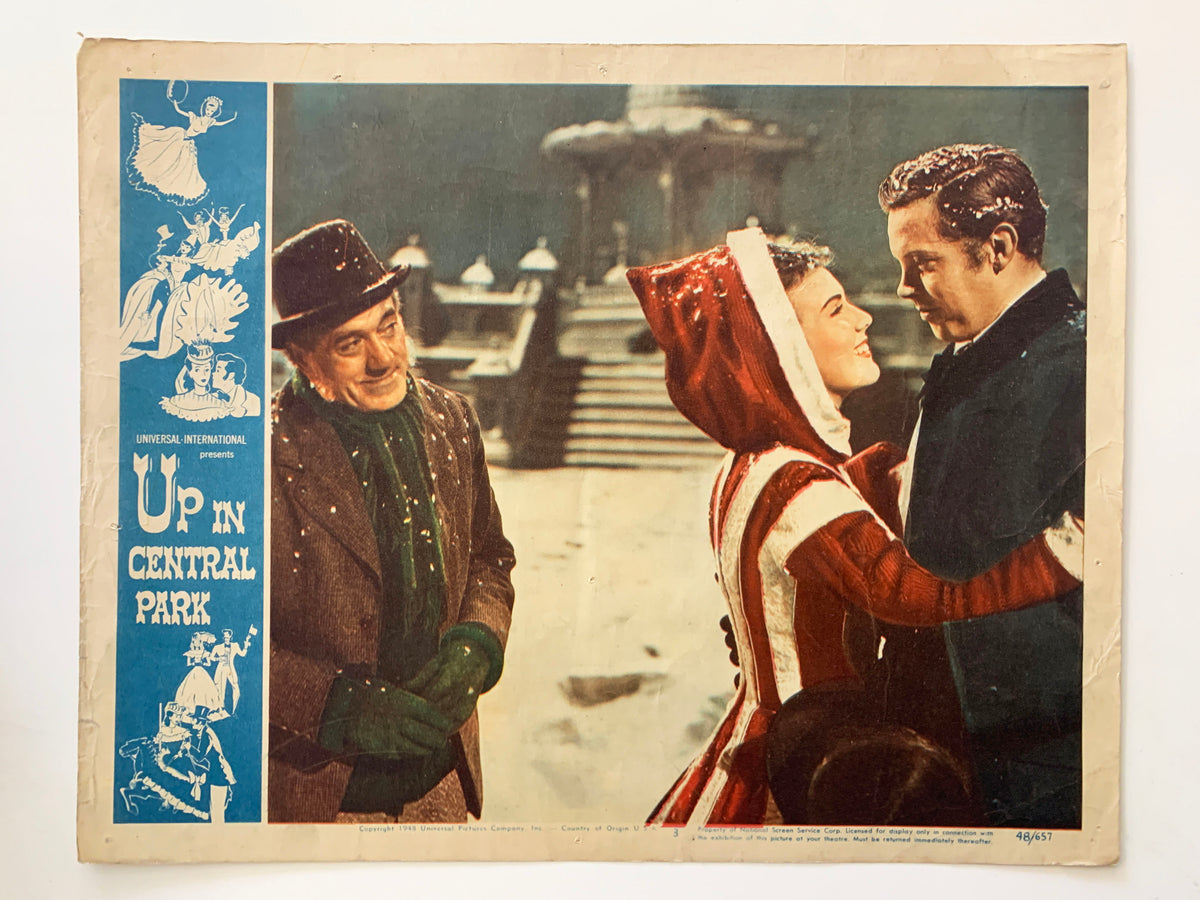 Up in Central Park original 1948 vintage lobby card