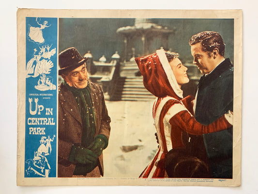 Up in Central Park original 1948 vintage lobby card