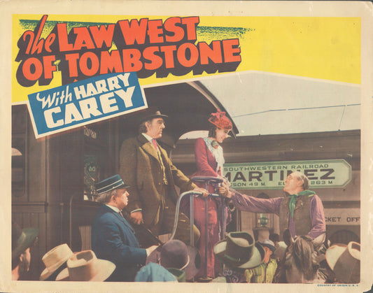 The Law West of Tombstone original vintage lobby card