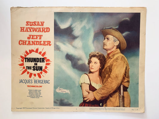 Thunder in the Sun original 1959 vintage lobby card