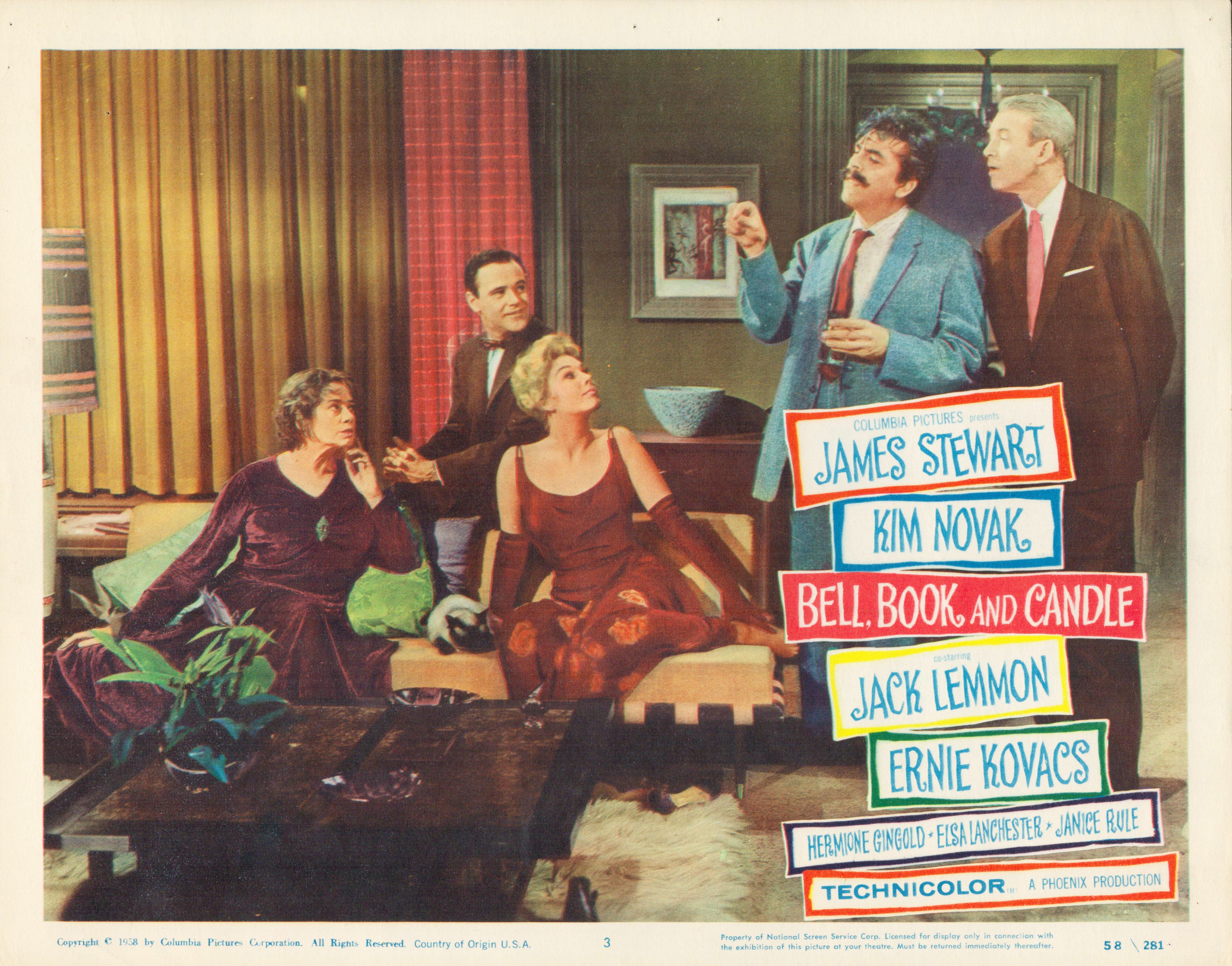 Bell, Book and Candle 1958 original vintage lobby card