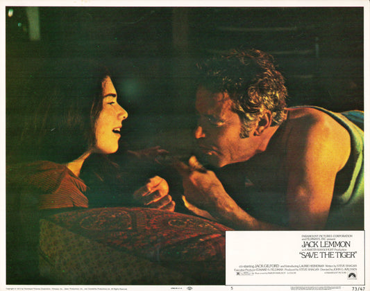 Save the Tiger 1972 original vintage lobby card