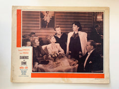 Diamonds and Crime original 1943 vintage lobby card