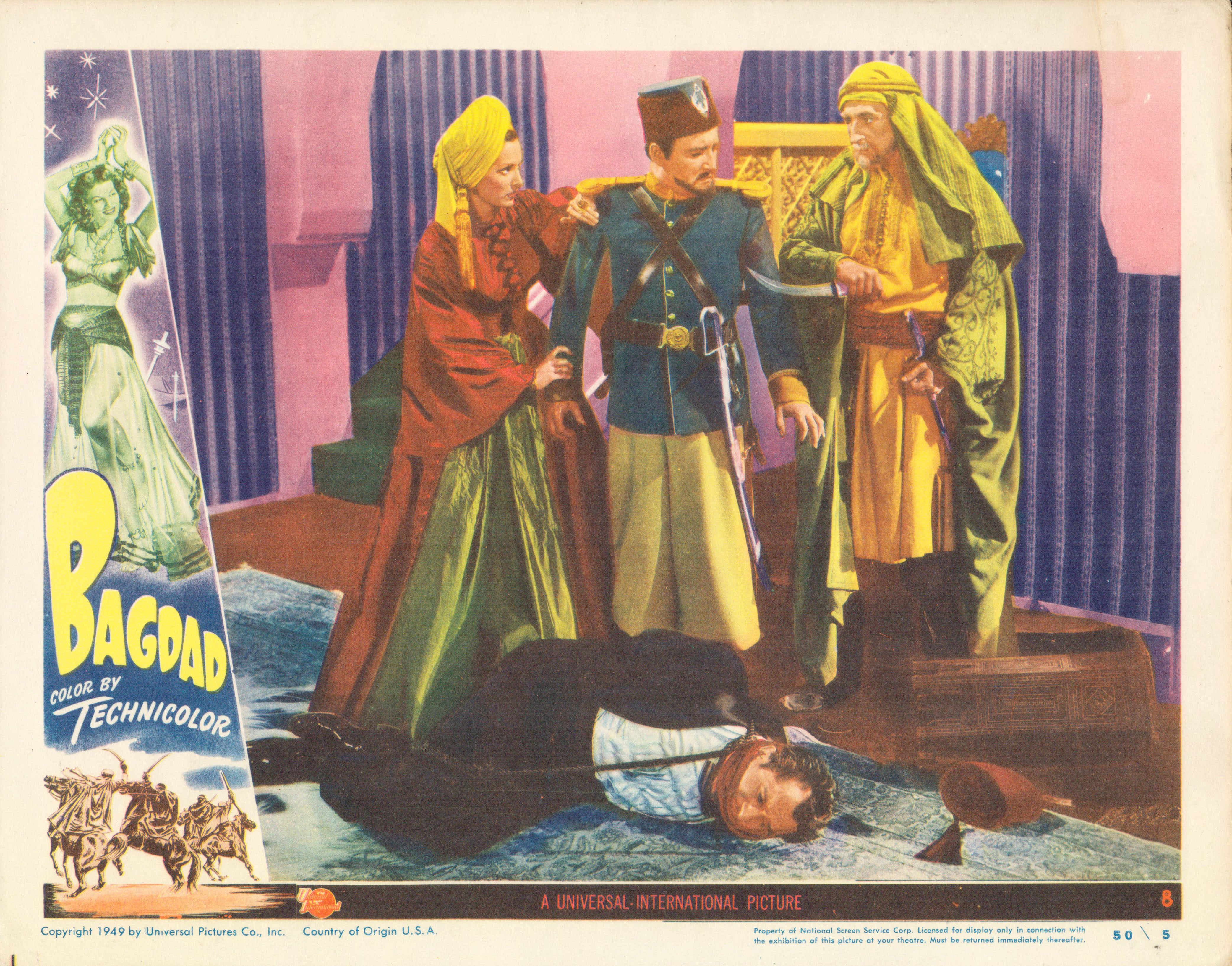 Bagdad 1949 original vintage lobby card