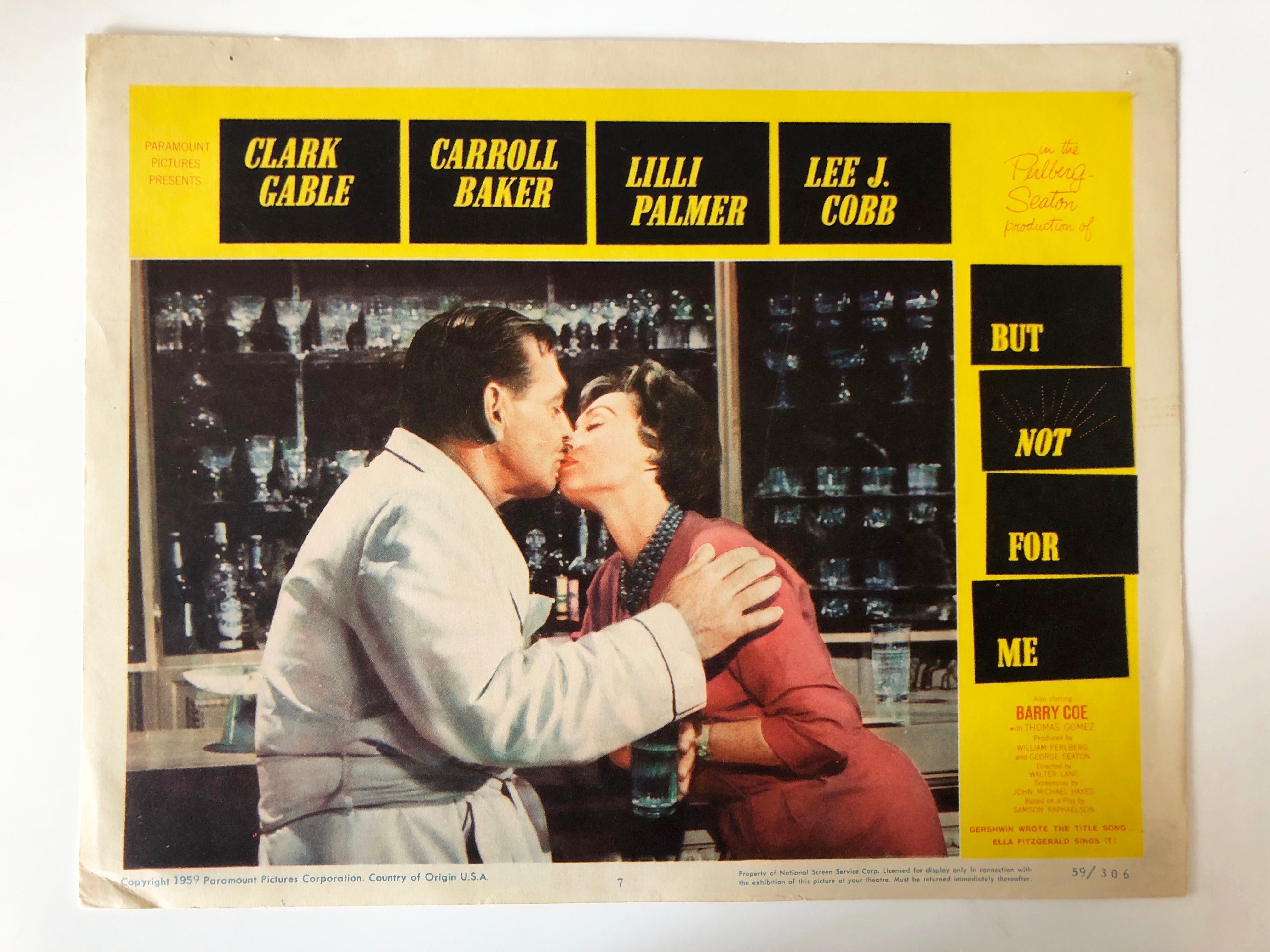 But Not for Me original 1959 vintage lobby card