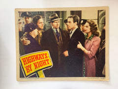 Highways by Night original 1942 vintage lobby card