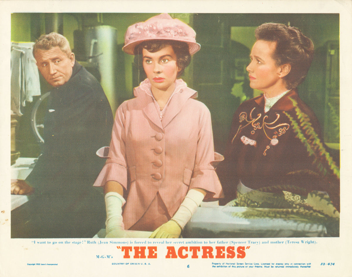 The Actress 1953 original vintage lobby card