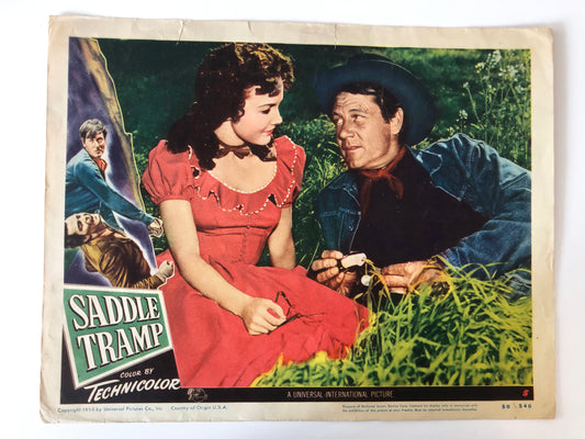 Saddle Tramp original 1950 vintage lobby card